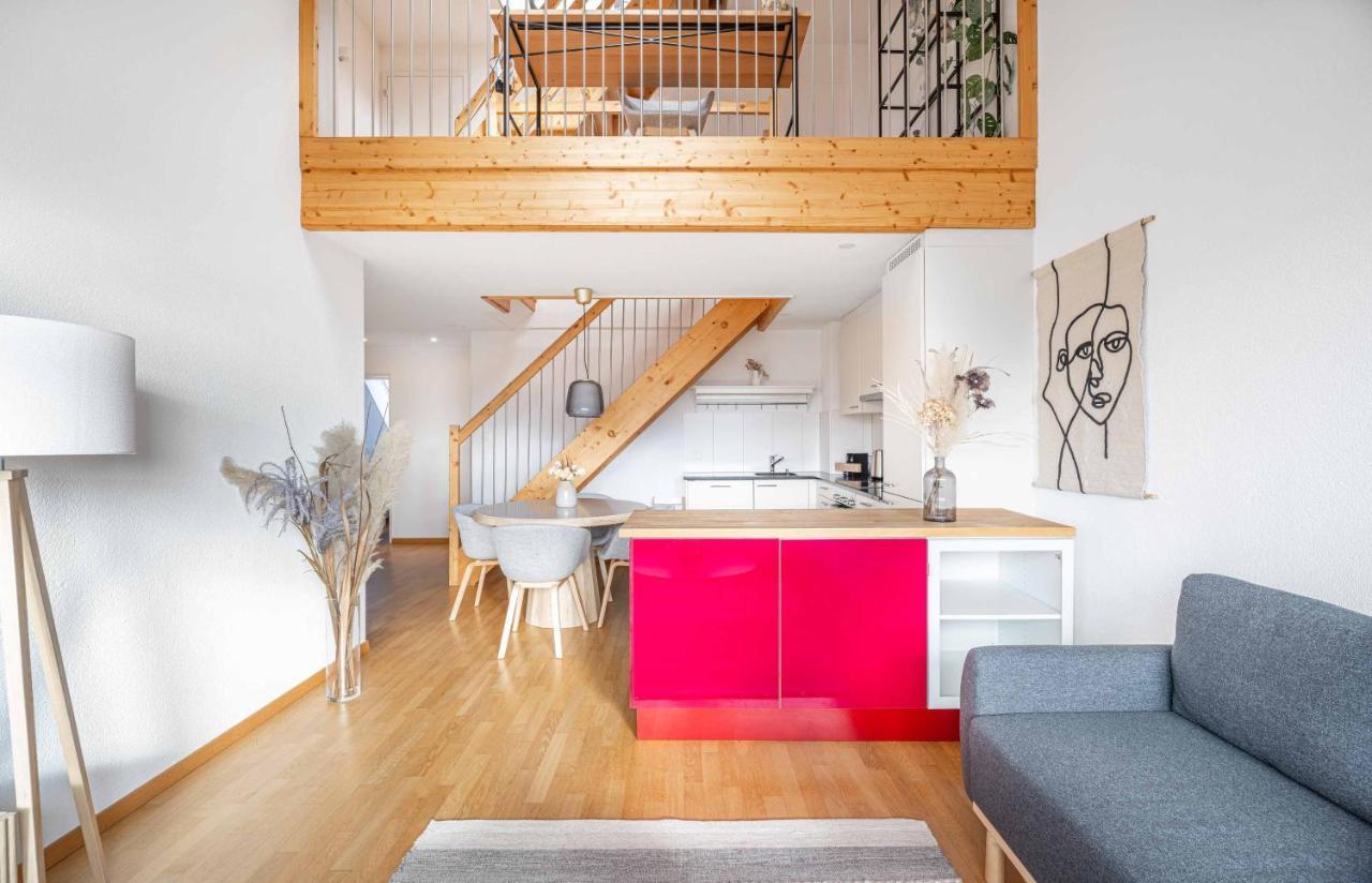 Ferienwohnung Modern 3Bdr Duplex With Skyroof In Trendy Zurich West Exterior foto